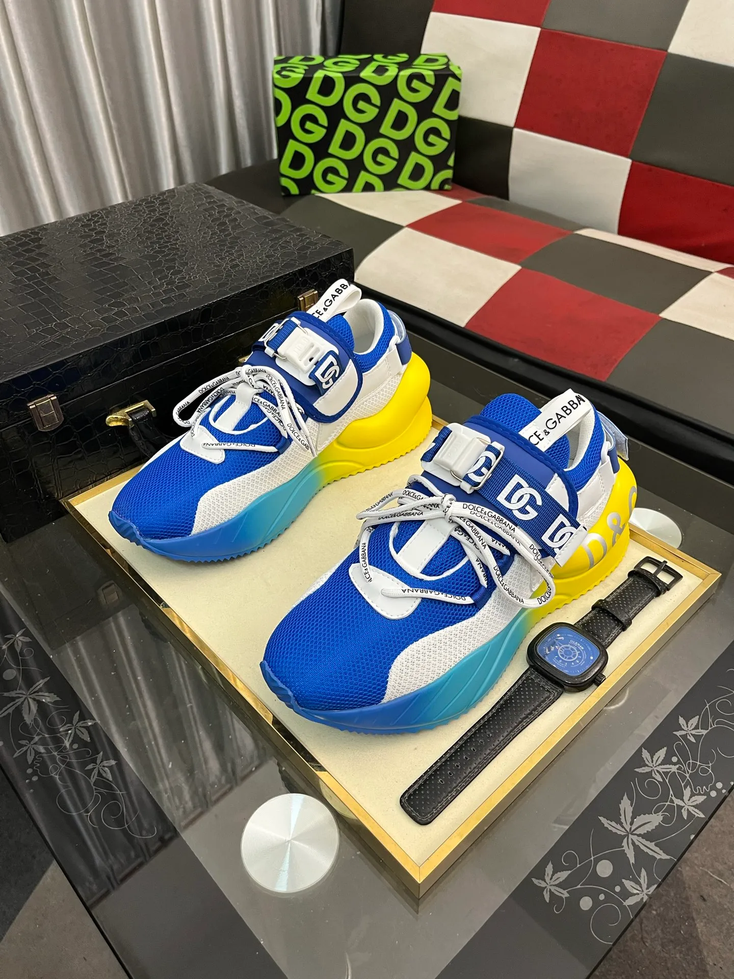 Men's shoes 💰540⌚️⌚️【DG～】Couple casual shoes 2025z cabinet simultaneous sale 🔶Size: 35-46#️⃣The upper is made of multi-material splicing ➕Mesh lining, comfortable and breathable, sole: original comfortable and wear-resistant outsole, ⚠️The real thing📱Photographed🎬The real thing is better📢📢📢